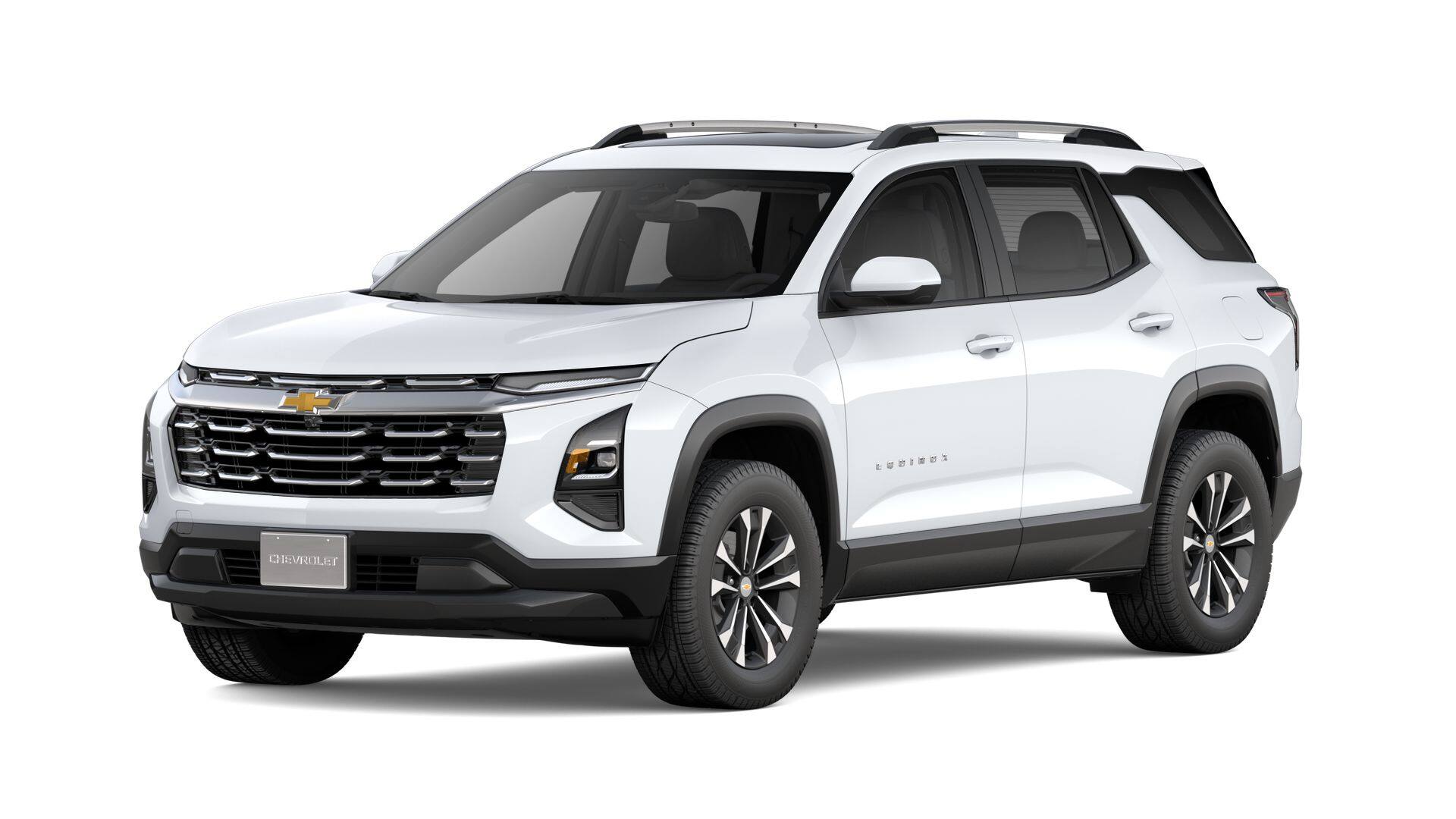 2027 Chevrolet Equinox FWD LT in Summit White — front three-quarter view
