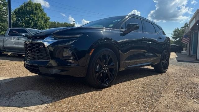 2019 Chevrolet Blazer RS in Black — front three-quarter view